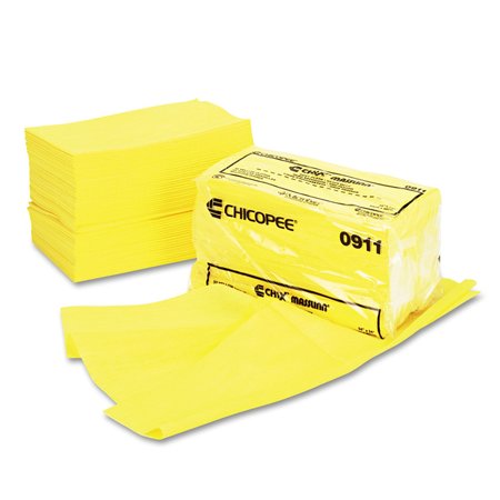 CHIX Towels & Wipes, Yellow, Cloth, 50 Wipes, 24" x 24", 100 PK 0911